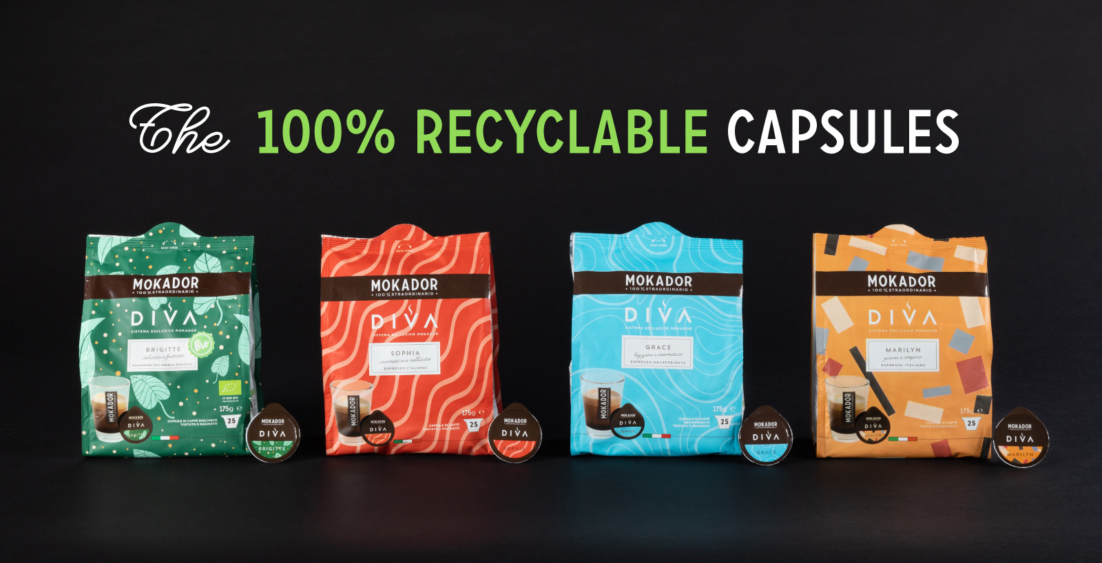 The 100% Recyclable capsules